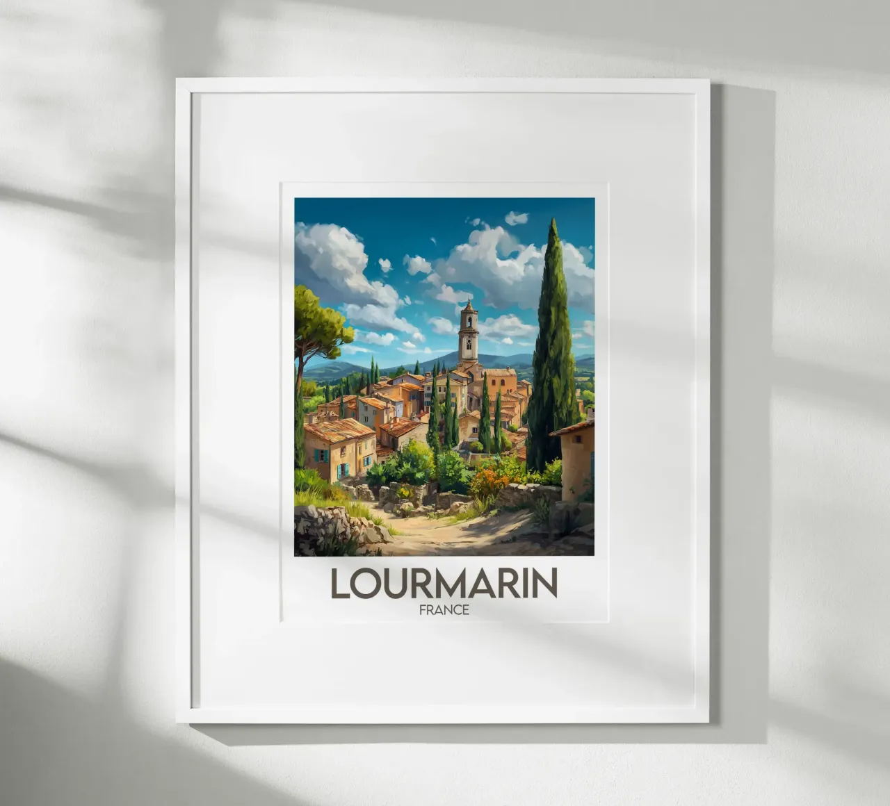 Affiche Lourmarin France poster by Frame the World