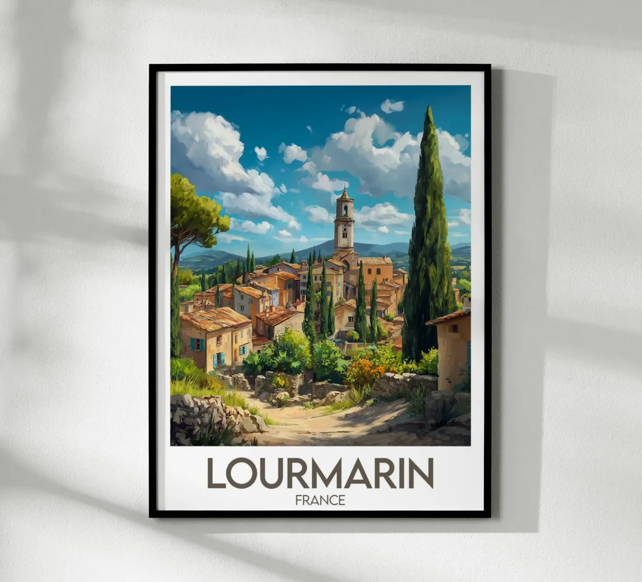 Affiche Lourmarin France poster by Frame the World