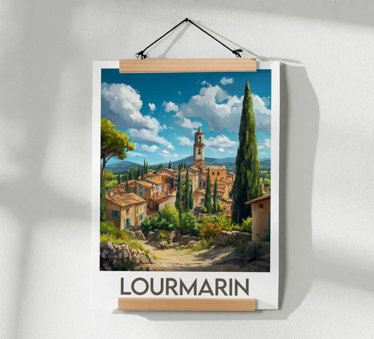 Affiche Lourmarin France poster by Frame the World