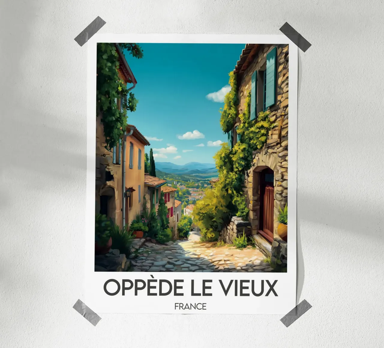 Poster Oppède le Vieux poster da Frame the World