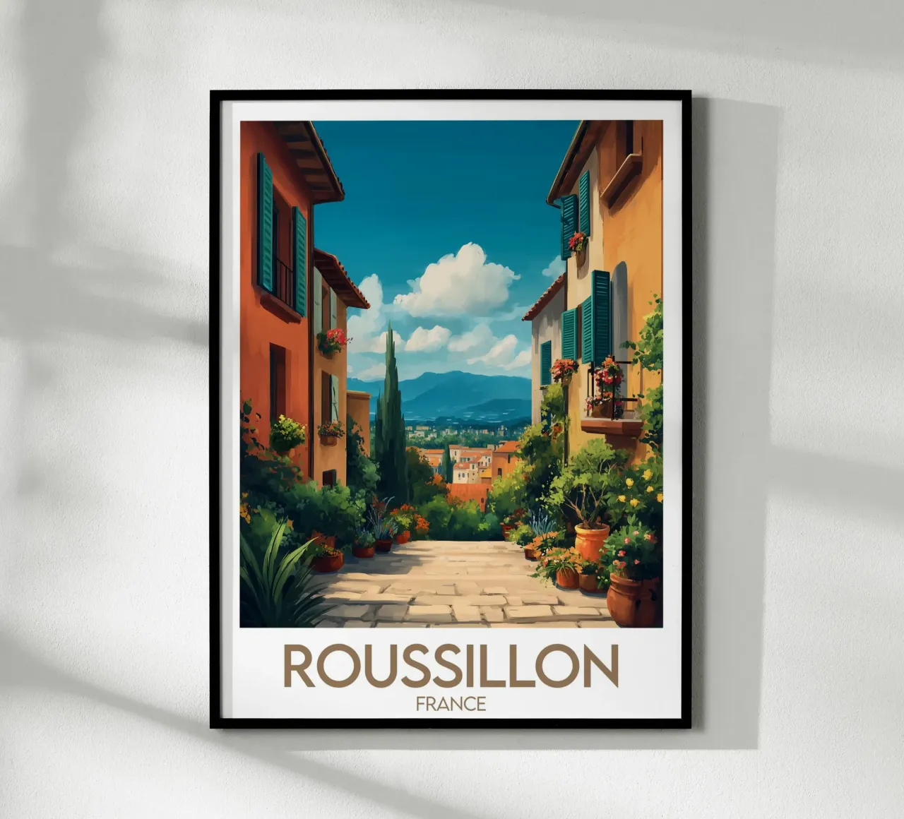 Affiche Roussillon poster da Frame the World