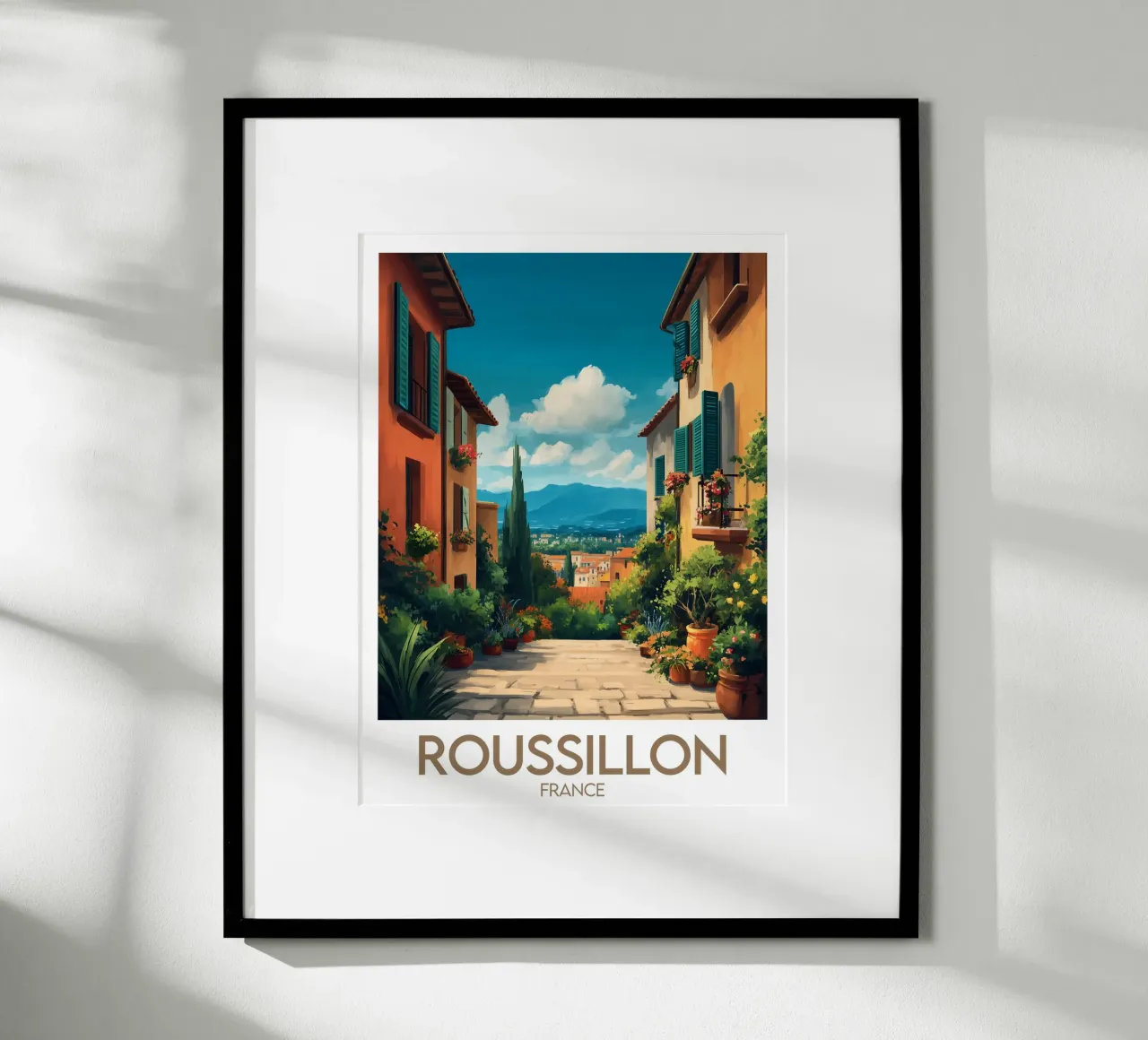 Affiche Roussillon poster da Frame the World