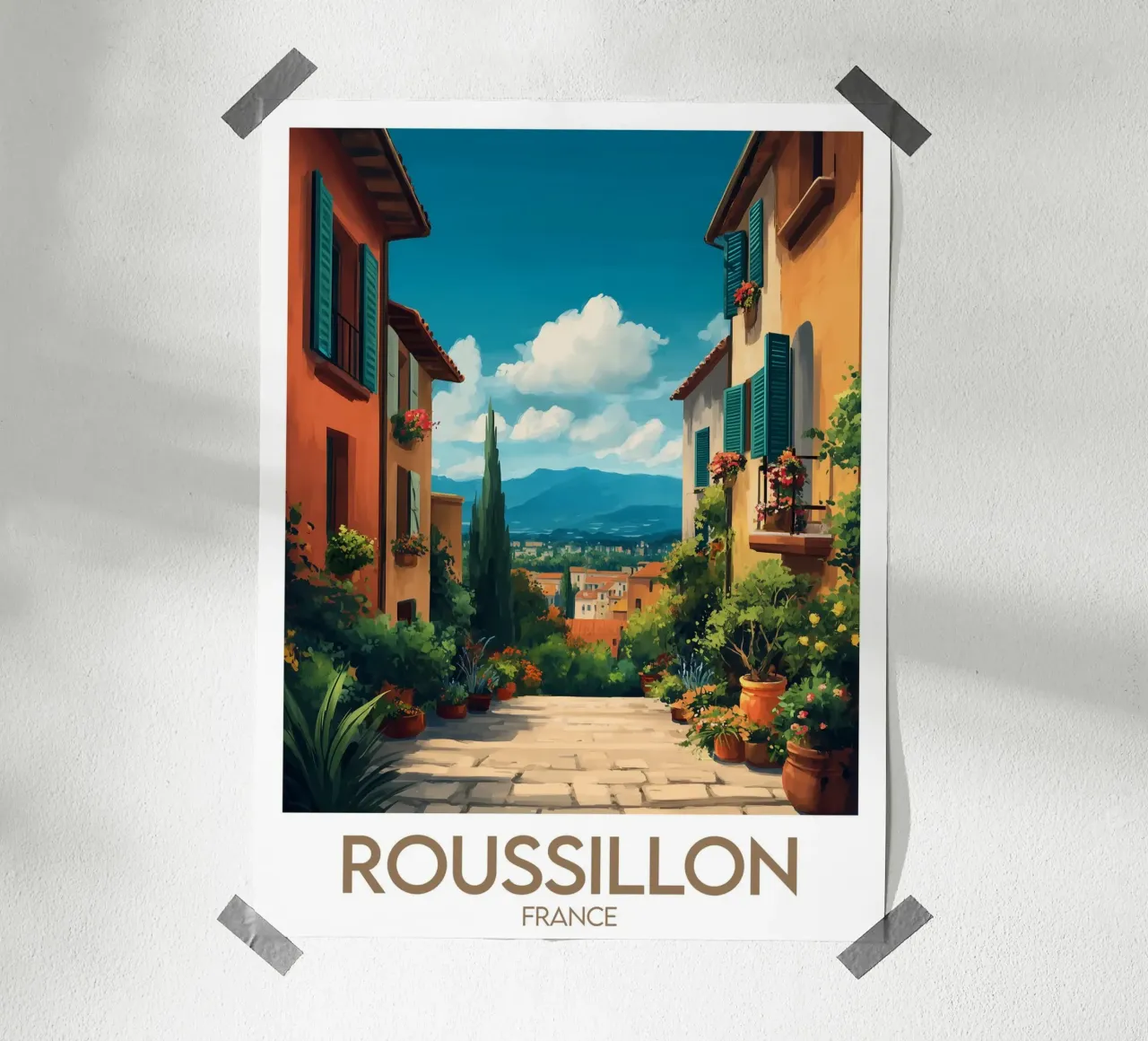 Affiche Roussillon poster da Frame the World