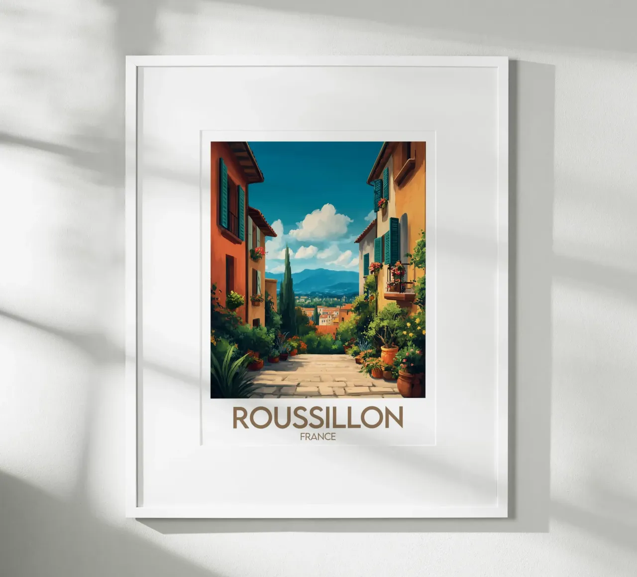 Affiche Roussillon poster da Frame the World