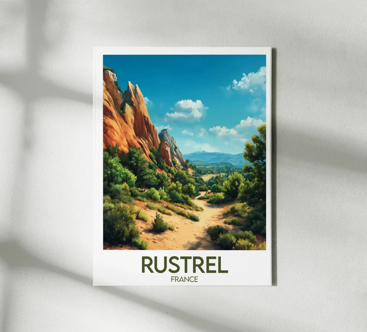 Affiche Rustrel tela con Cornice a cassetta da Frame the World