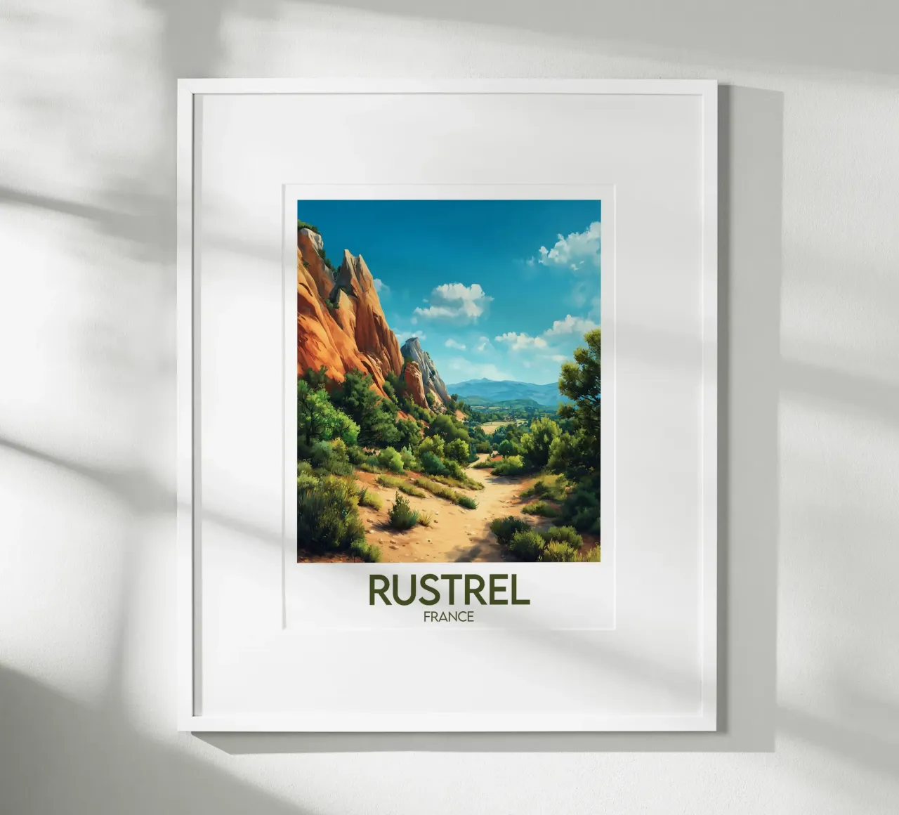Affiche Rustrel poster con telaio in plastica da Frame the World