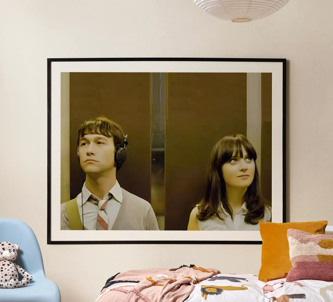 Tom & Summer poster con telaio in plastica da Low poly art