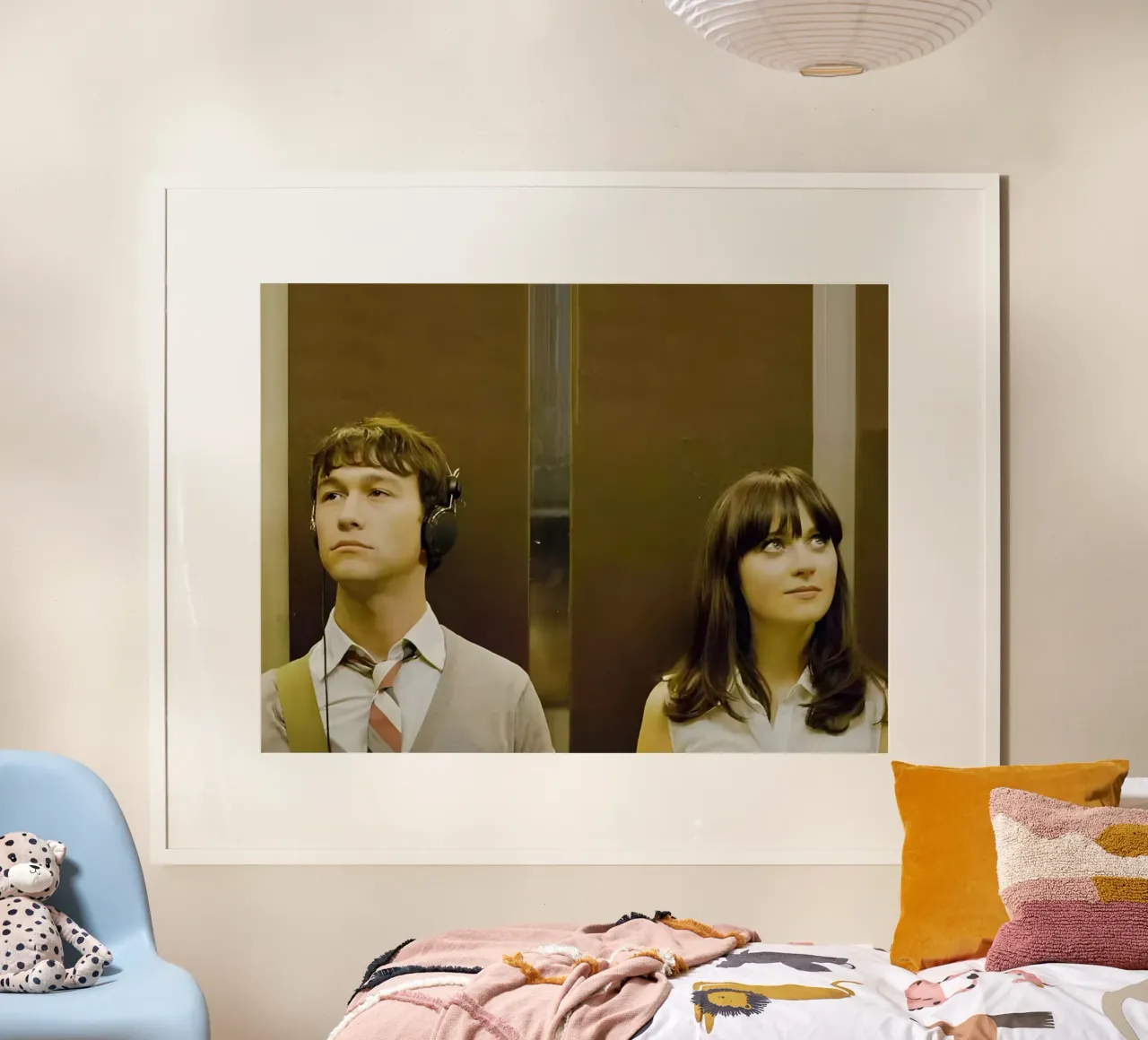 Tom & Summer poster con telaio in plastica da Low poly art