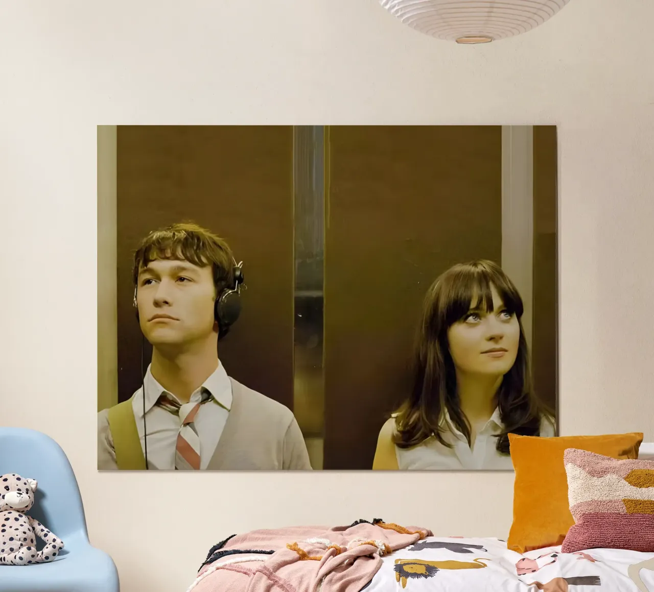 Tom & Summer poster con telaio in plastica da Low poly art