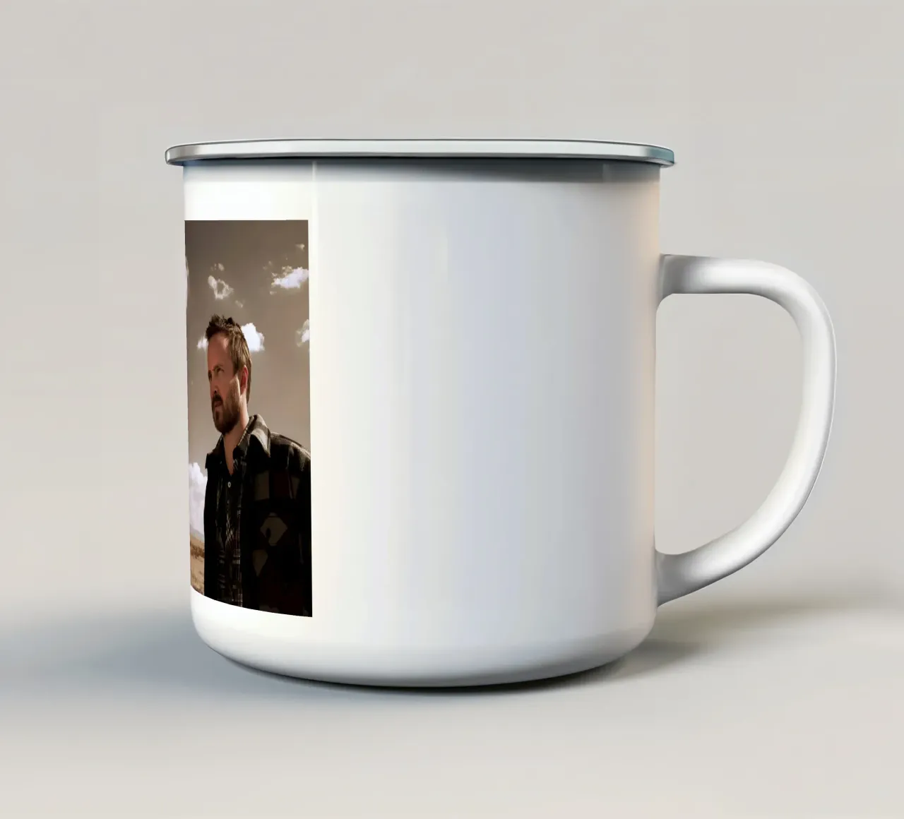 Walter White &  Jesse Pinkman tazza in smalto da Low poly art