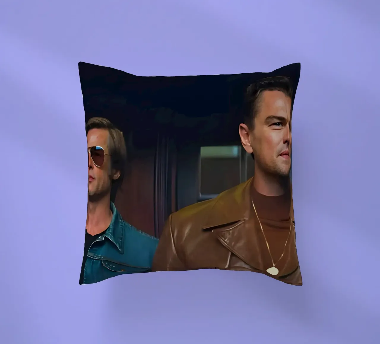 Cliff &  Rick Dalton cuscino da Low poly art