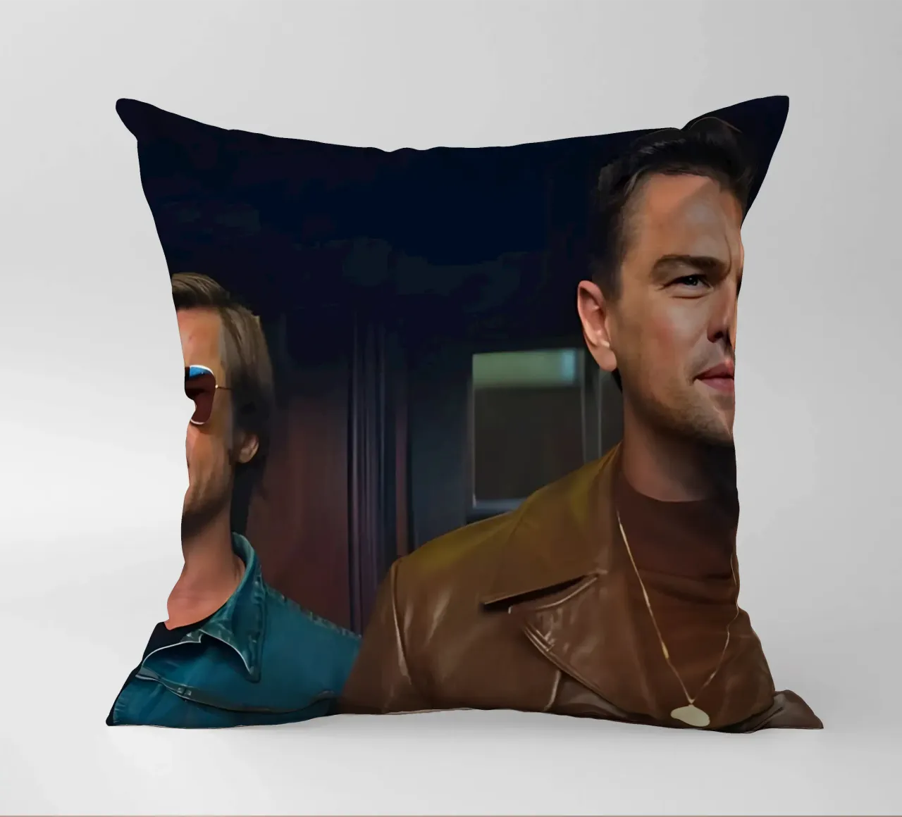 Cliff &  Rick Dalton cuscino da Low poly art