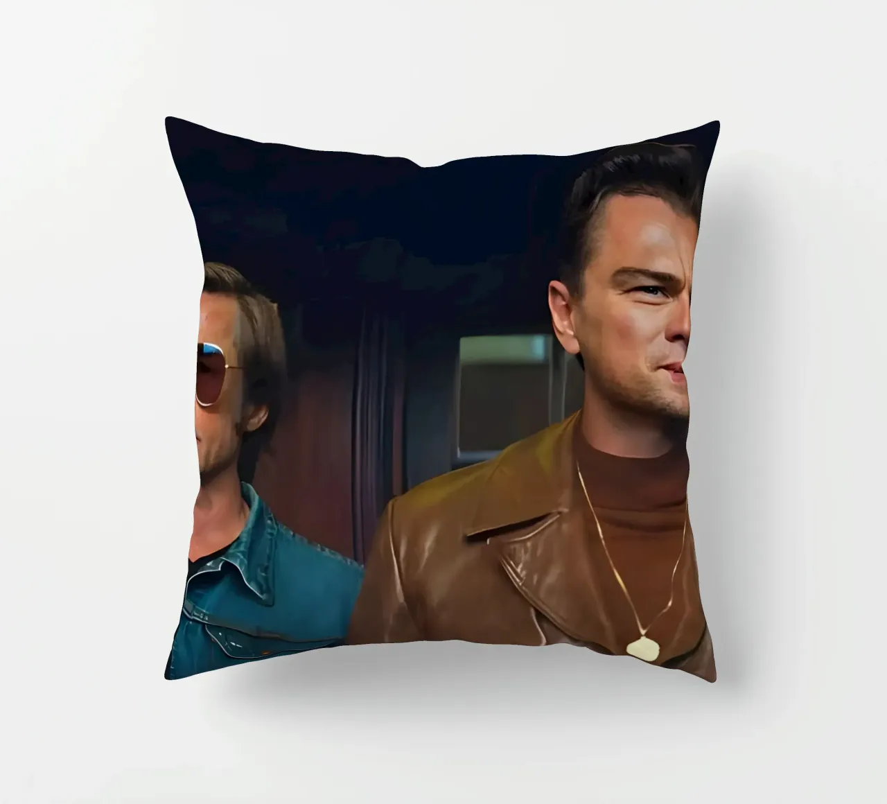 Cliff &  Rick Dalton cuscino da Low poly art