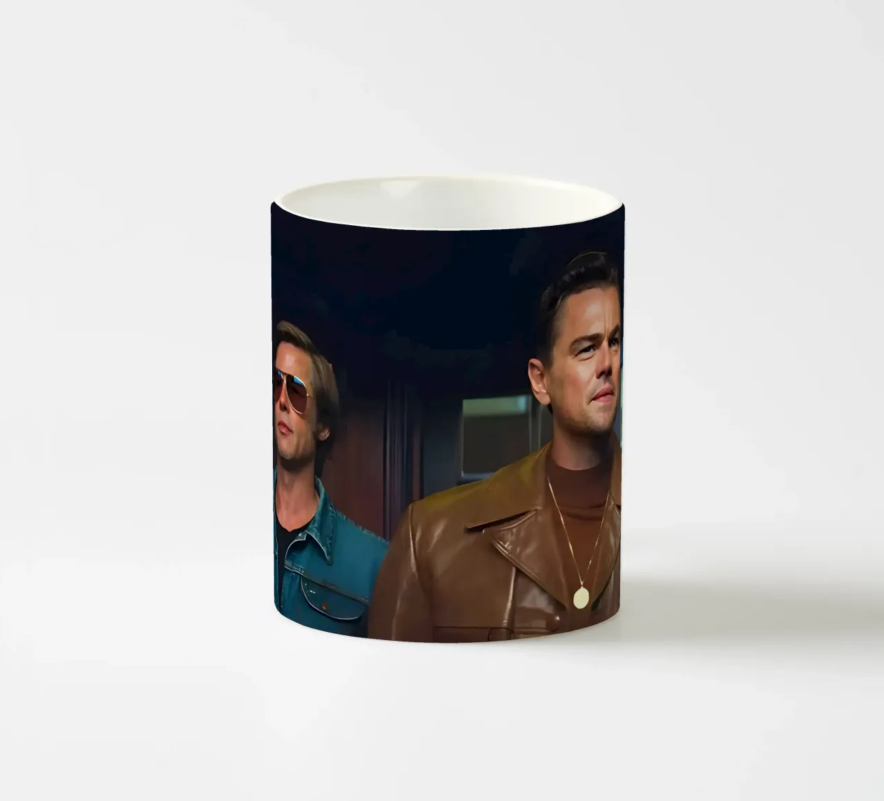Cliff &  Rick Dalton tazza in ceramica da Low poly art