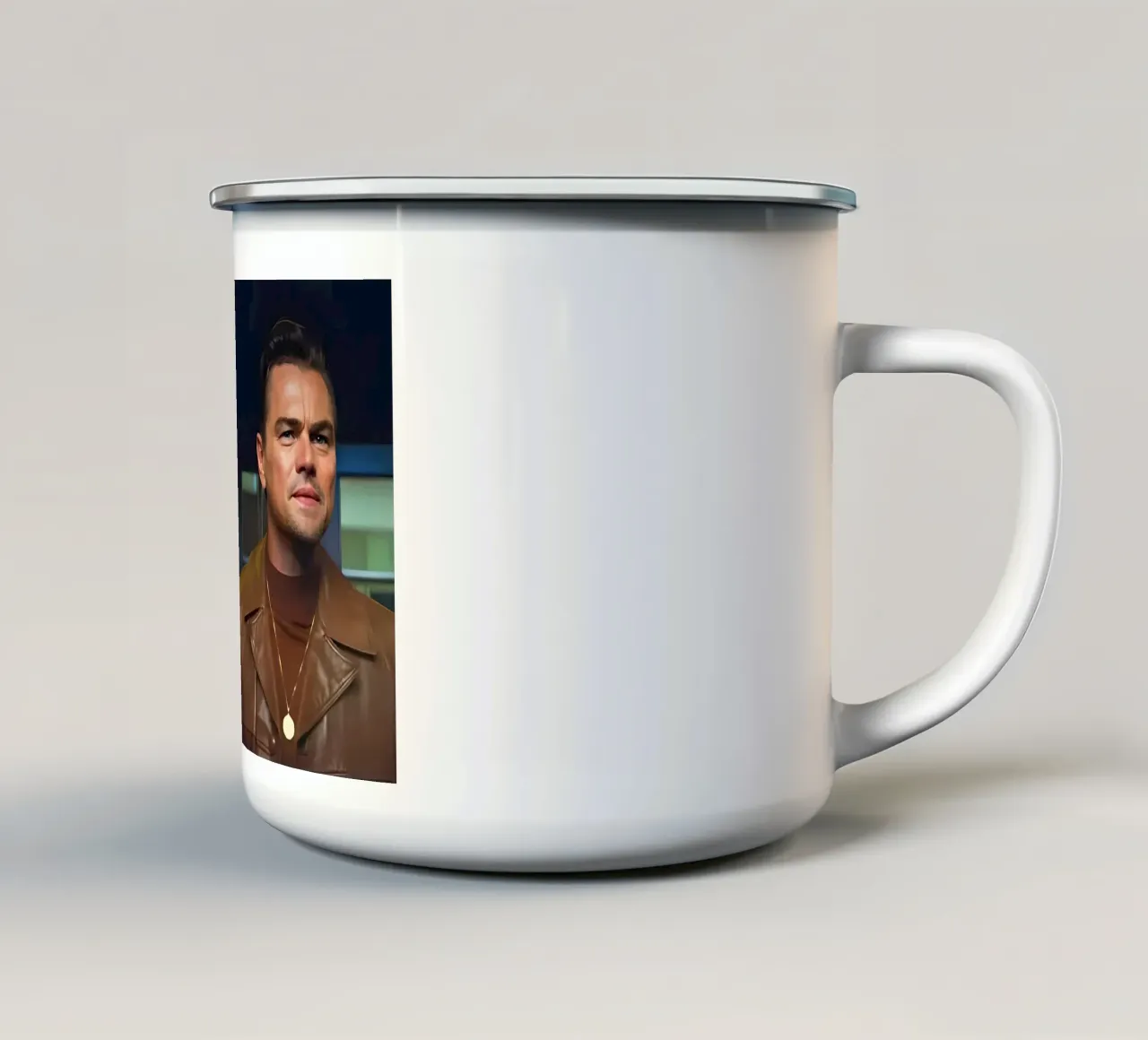 Cliff &  Rick Dalton tazza in smalto da Low poly art