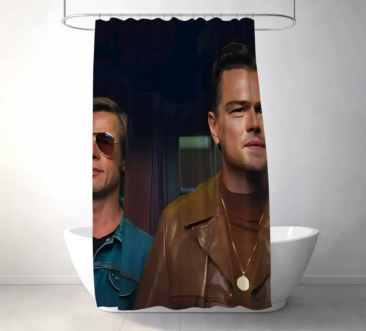 Cliff &  Rick Dalton tenda da doccia da Low poly art
