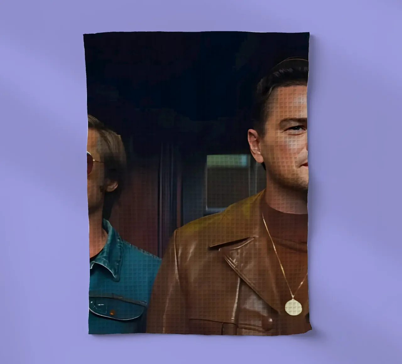 Cliff &  Rick Dalton torchon de Low poly art