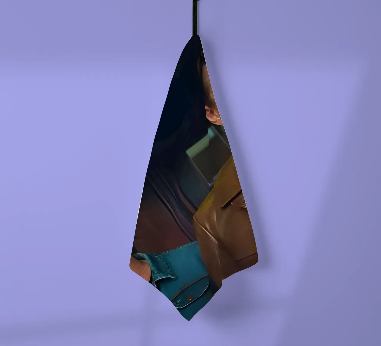 Cliff &  Rick Dalton torchon de Low poly art