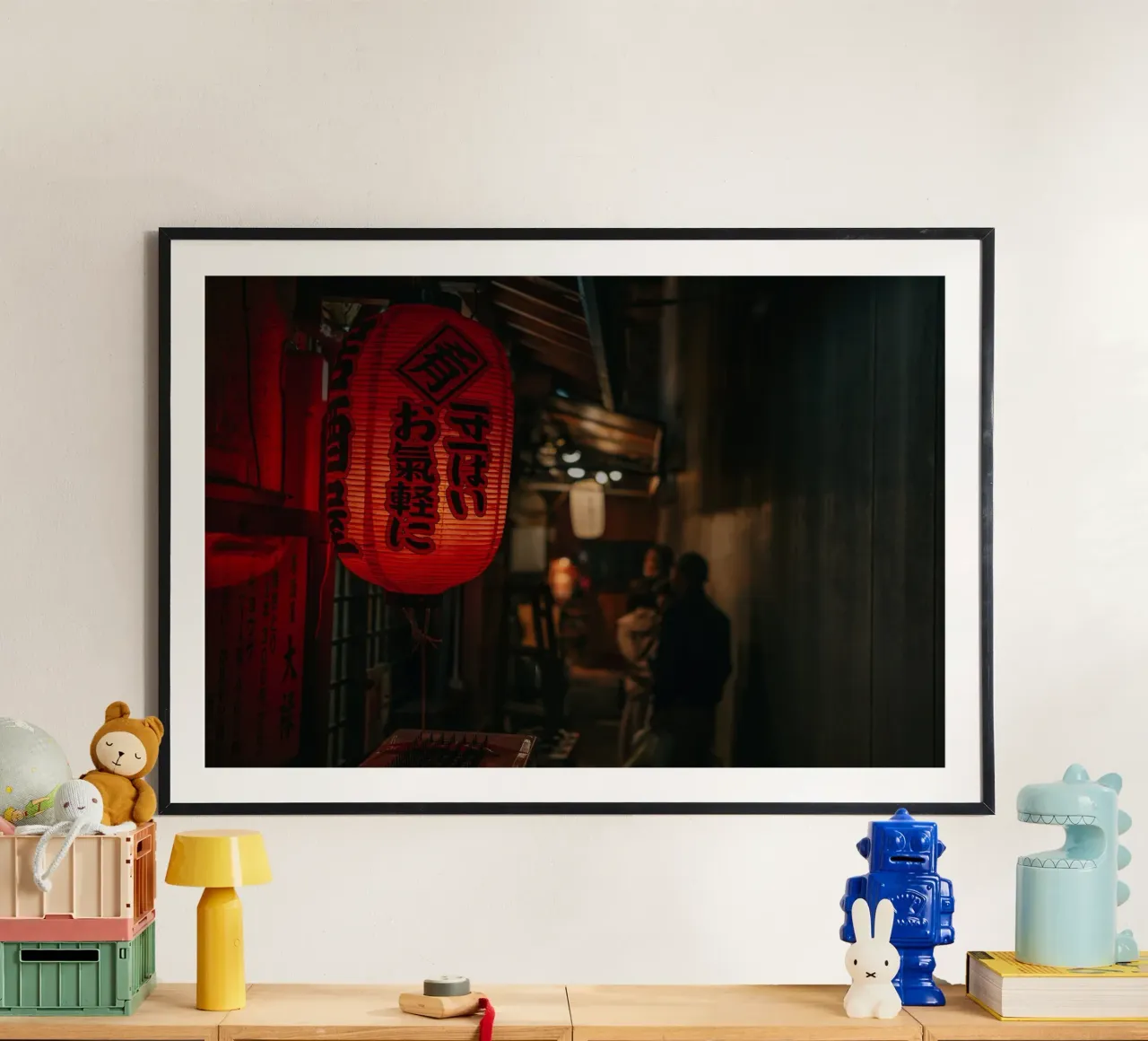 Ristorante Ramen di notte - Kumamoto, Giappone poster da Marcel Bisig