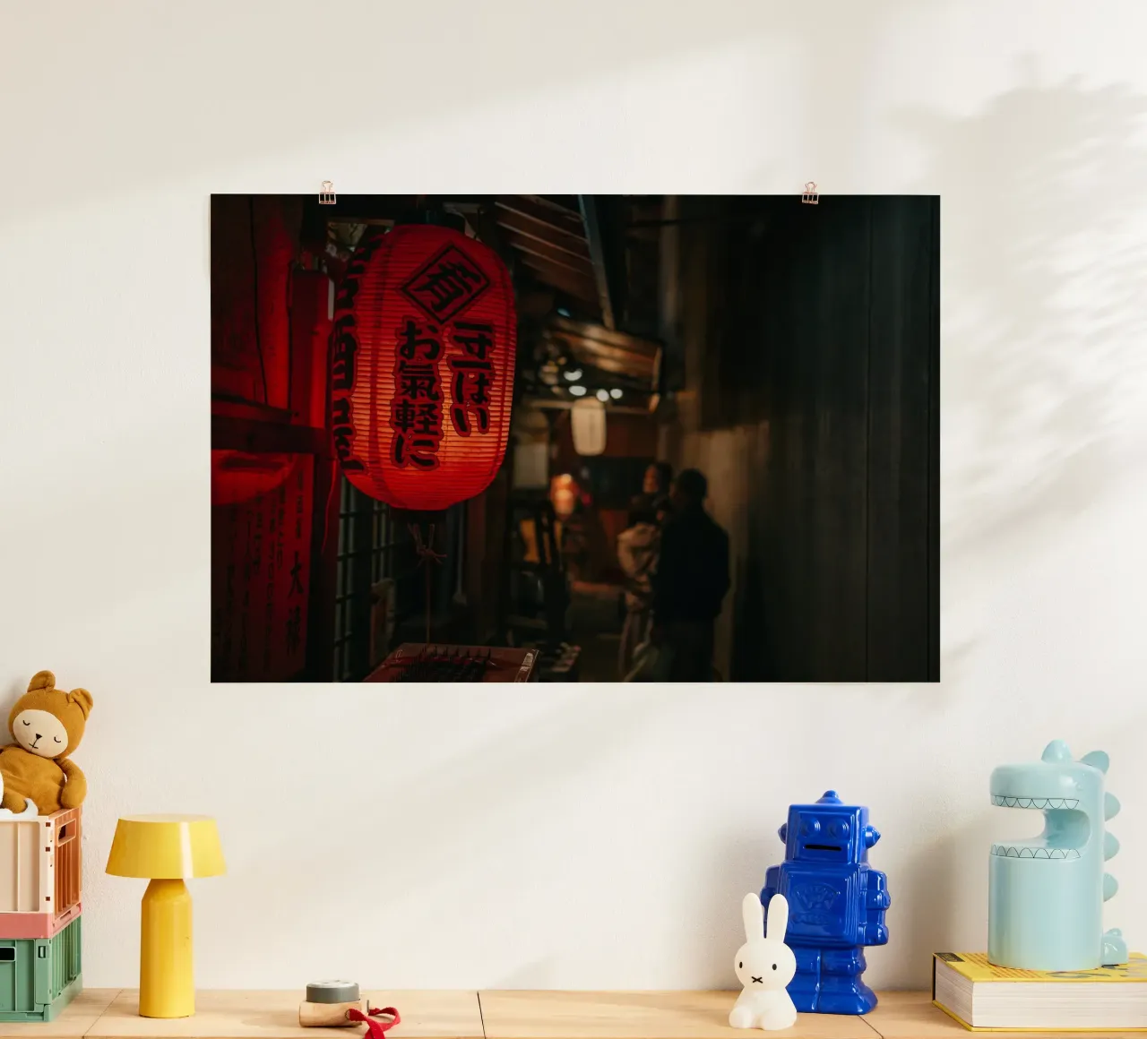 Ristorante Ramen di notte - Kumamoto, Giappone poster da Marcel Bisig
