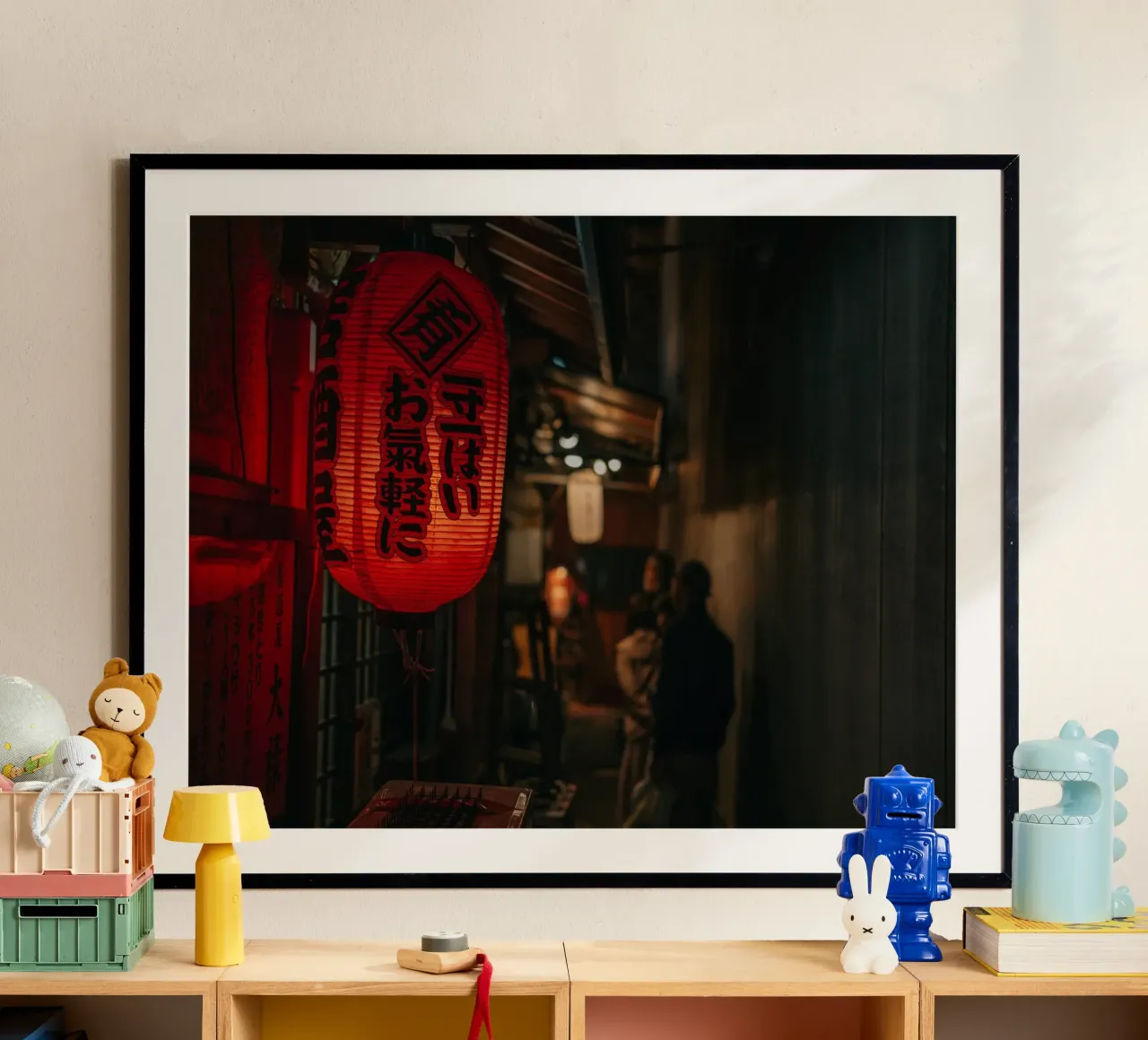 Ristorante Ramen di notte - Kumamoto, Giappone poster da Marcel Bisig