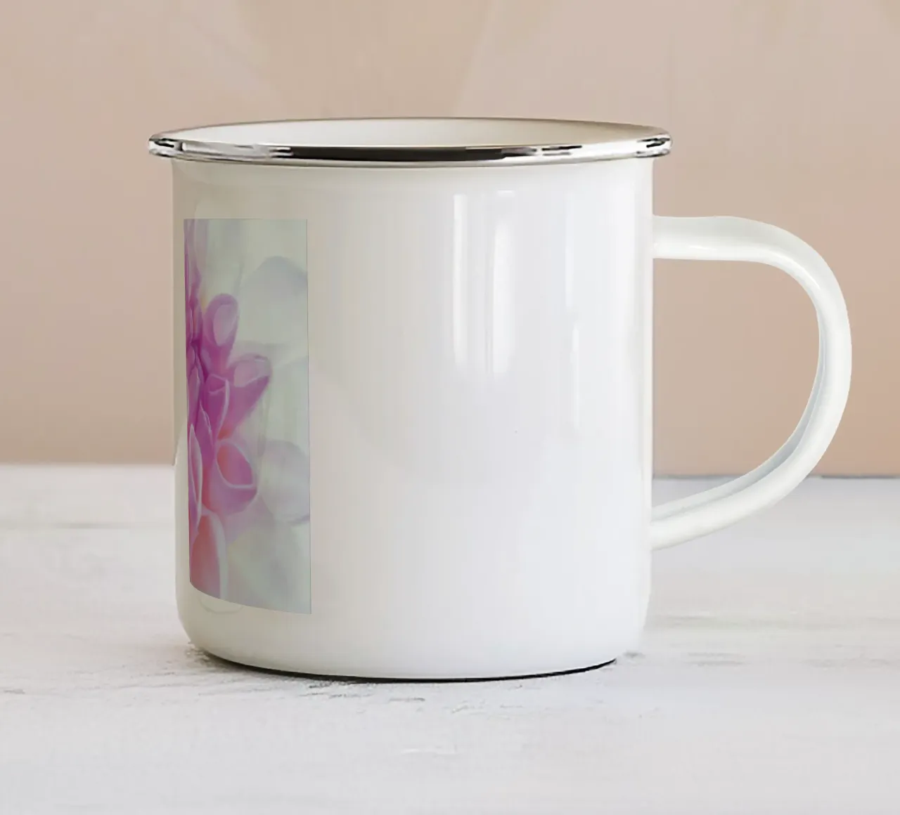 Flower tazza in smalto da Flo Klein