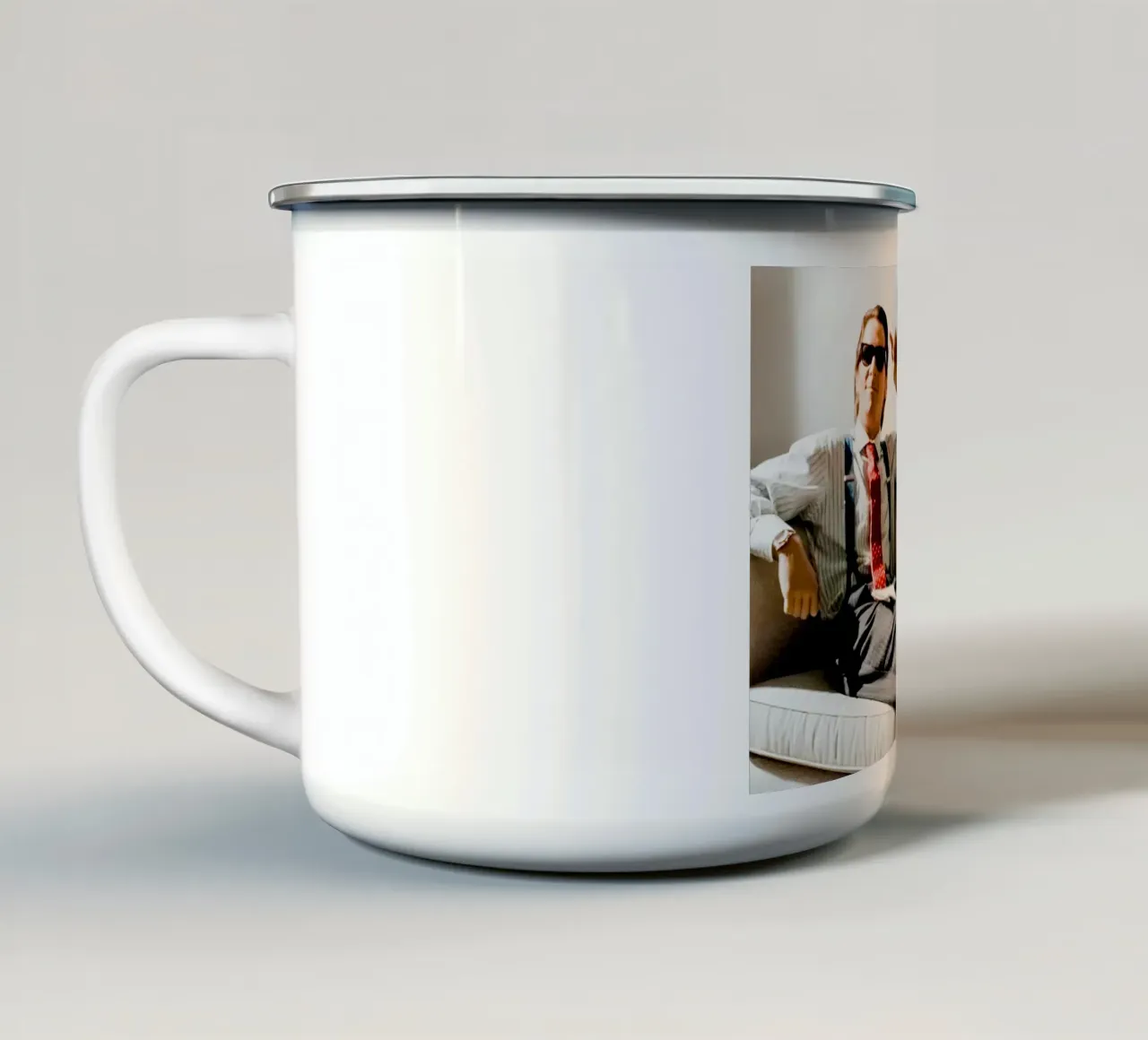 Patrick Bateman tazza in smalto da Low poly art