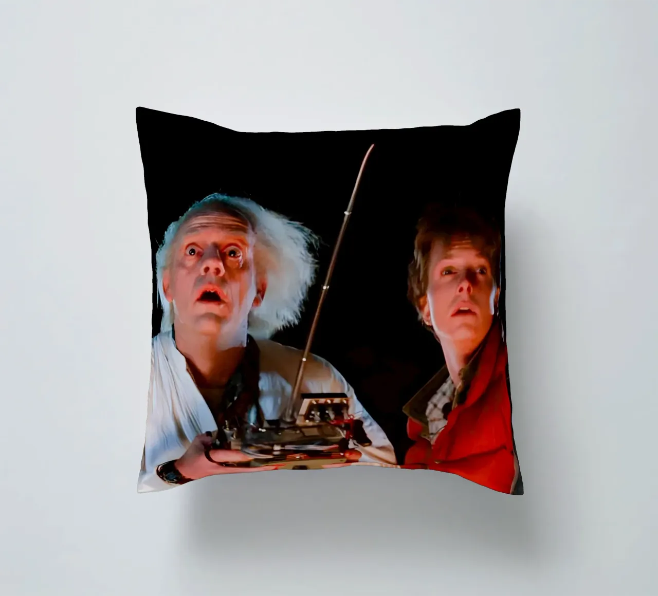 Marty & Doc cuscino da Low poly art