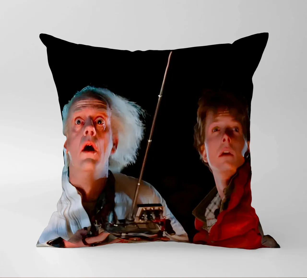 Marty & Doc cuscino da Low poly art