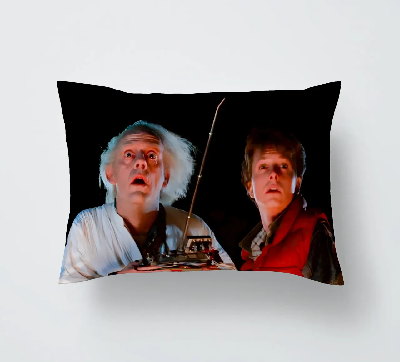 Marty & Doc cuscino da Low poly art