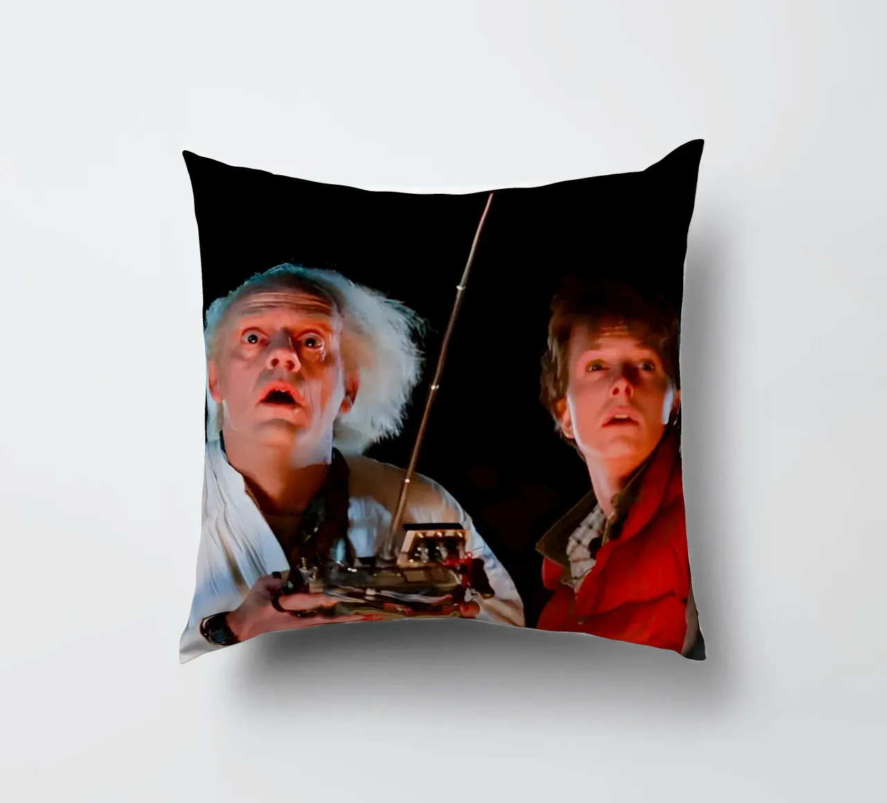 Marty & Doc cuscino da Low poly art