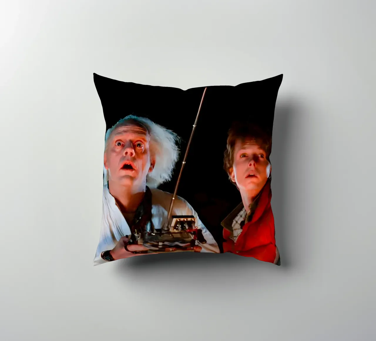 Marty & Doc cuscino da Low poly art