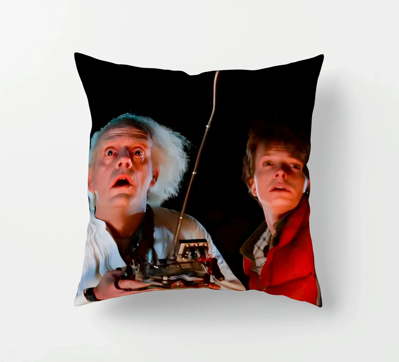 Marty & Doc cuscino da Low poly art