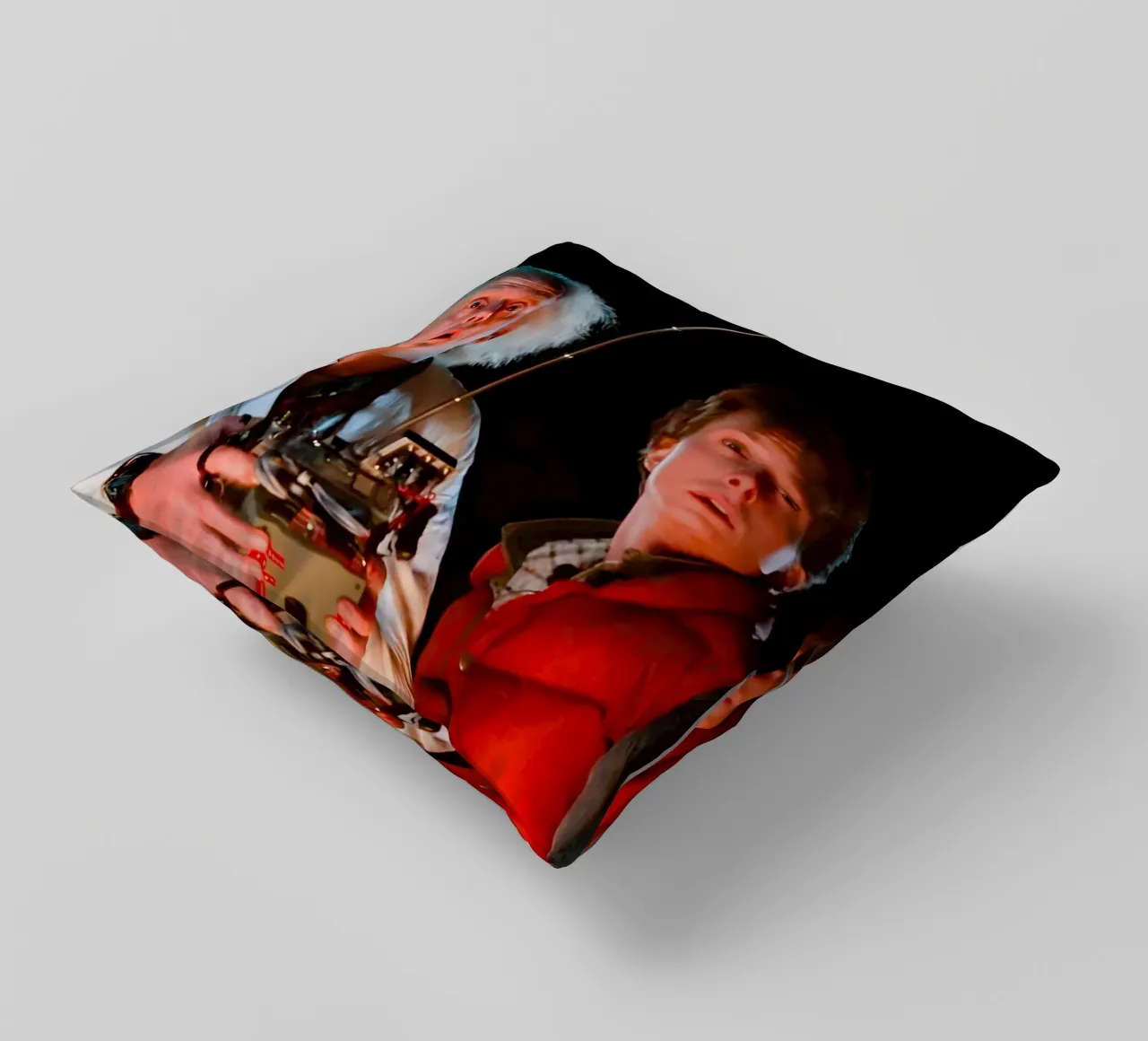 Marty & Doc cuscino da Low poly art