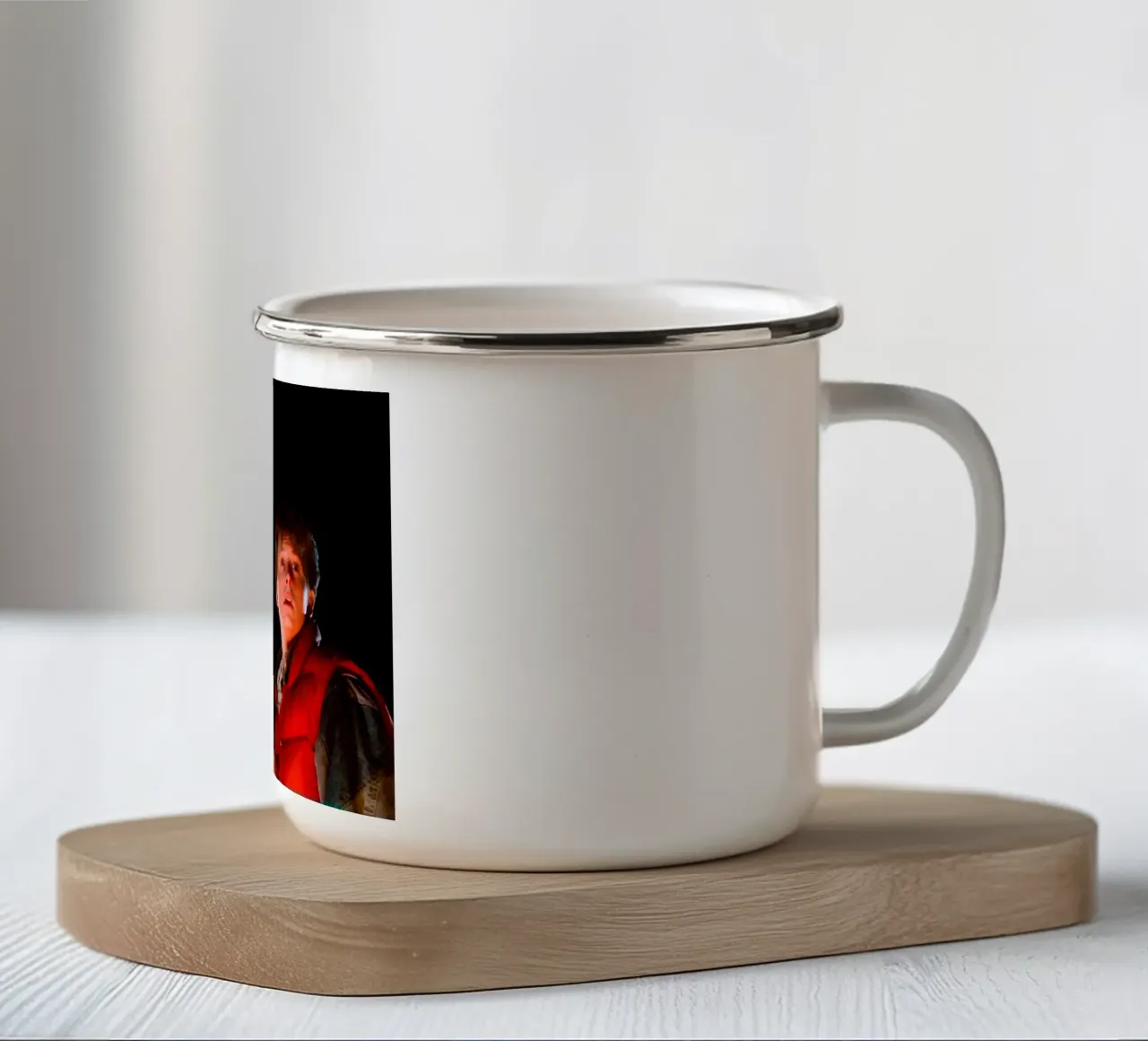 Marty & Doc tazza in smalto da Low poly art
