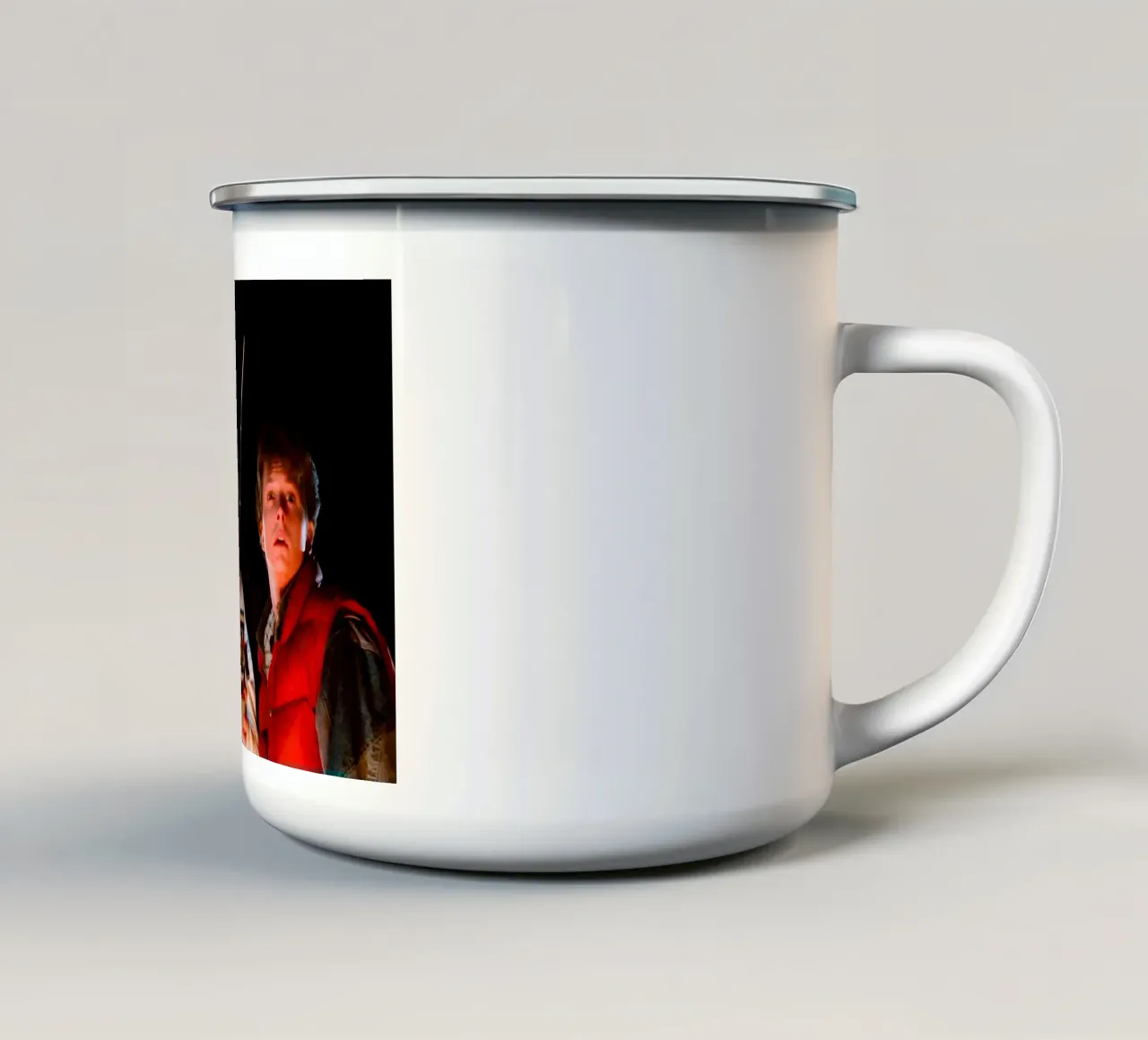 Marty & Doc tazza in smalto da Low poly art