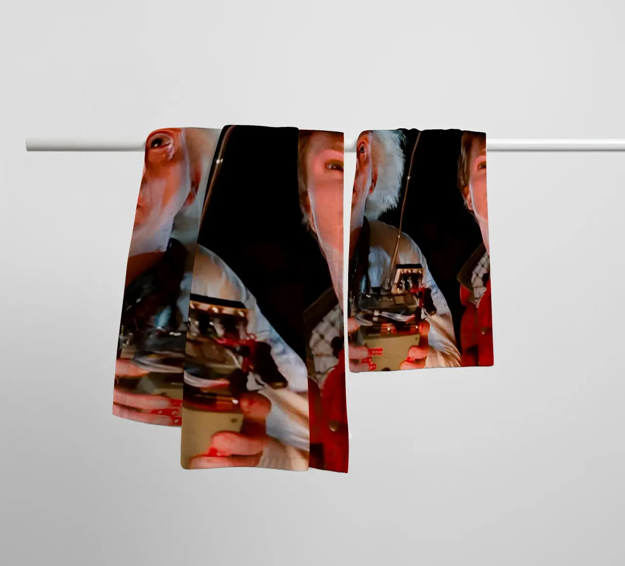 Marty & Doc asciugamano da bagno da Low poly art