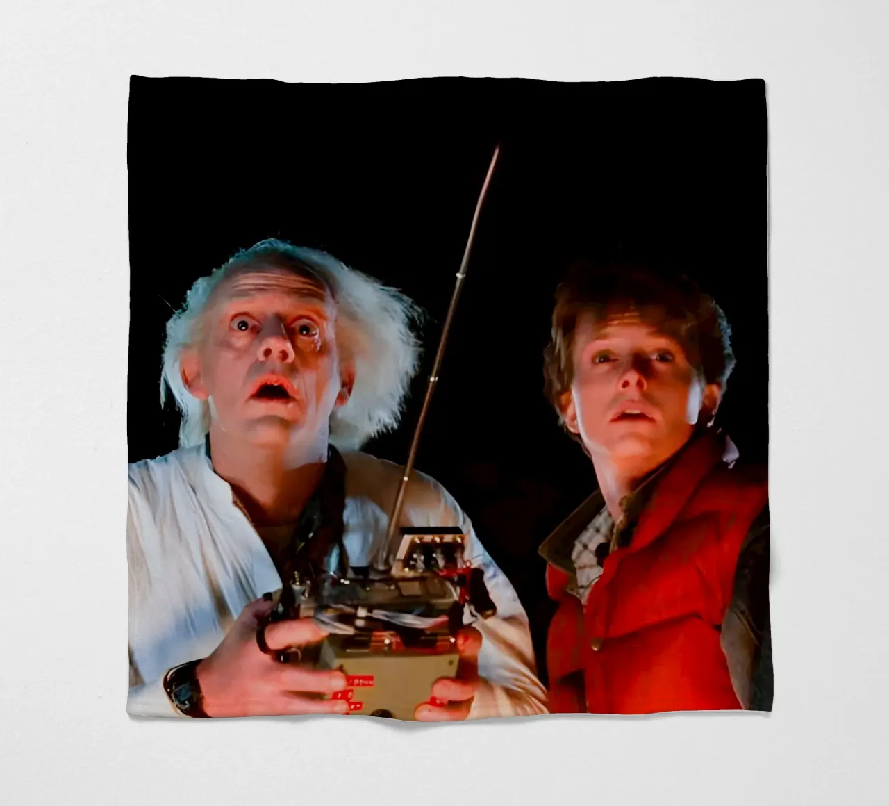 Marty & Doc coperta in pile da Low poly art