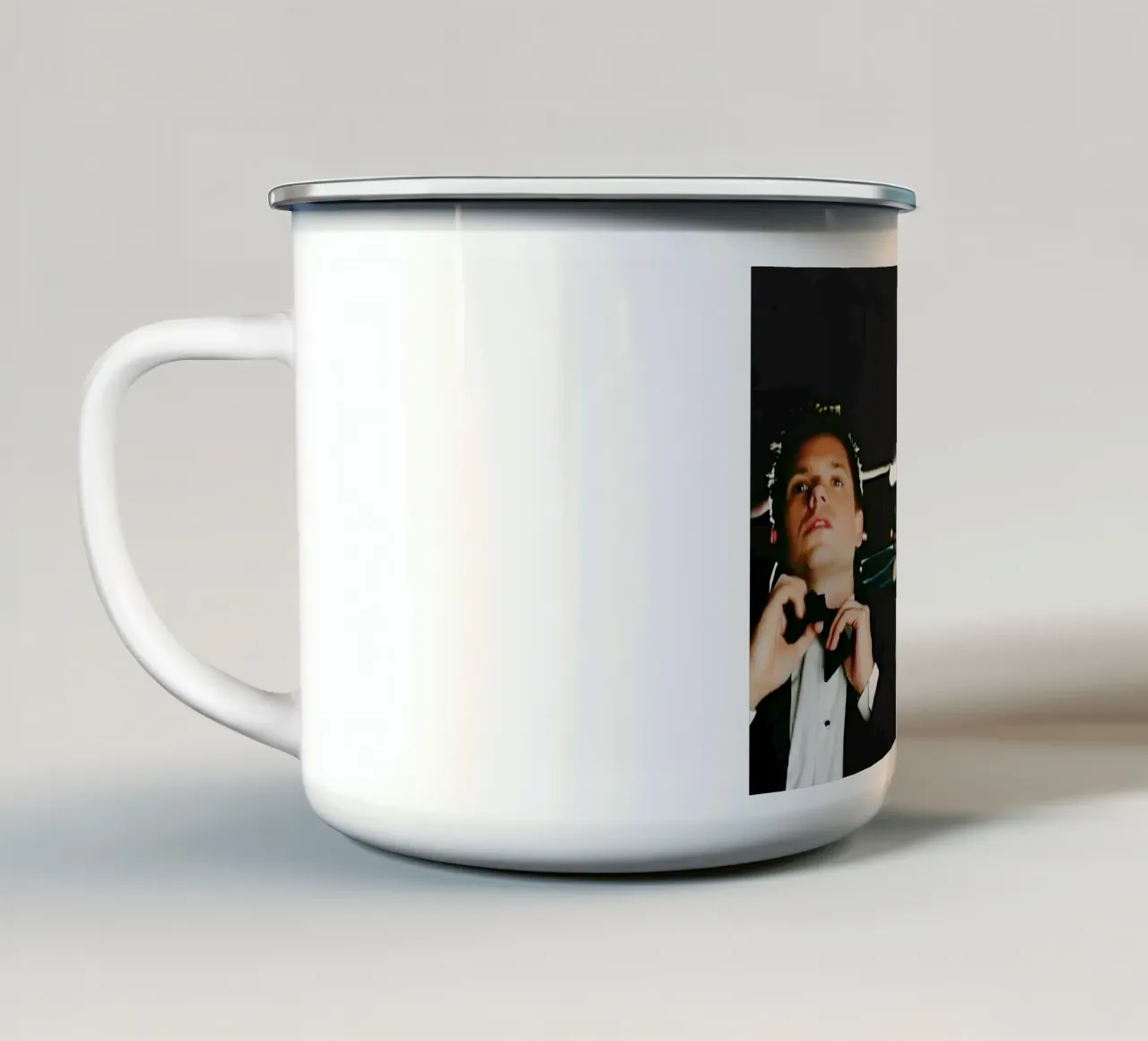 Mike & Harvey tazza in smalto da Low poly art