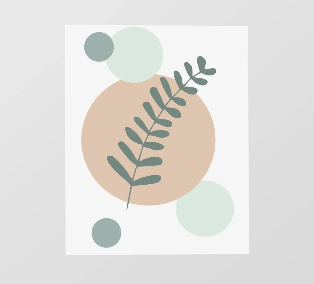 Ethereal Leaf Geometry telo in pvc da vintageshop