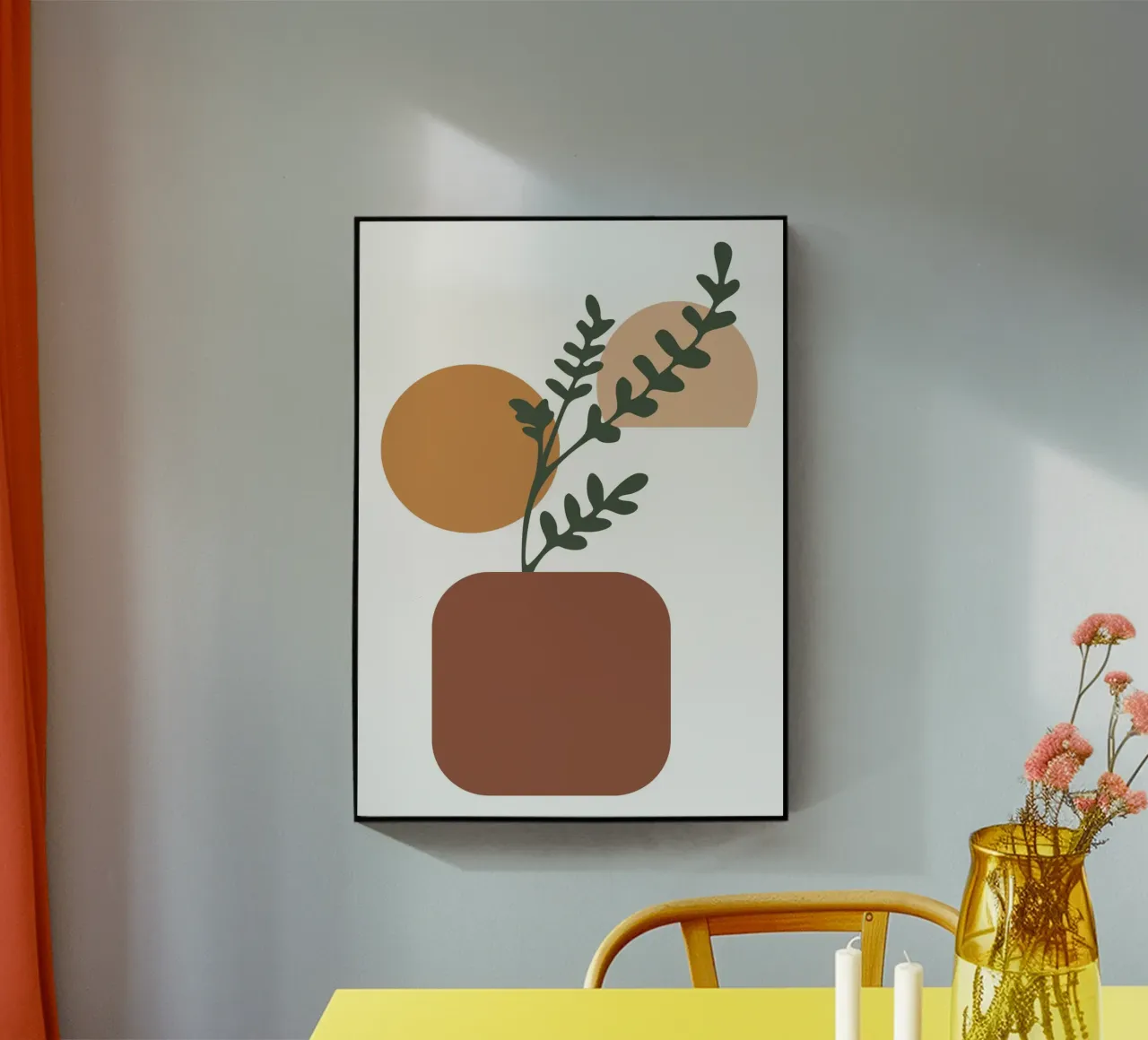 boho flowers plexiglass da vintageshop