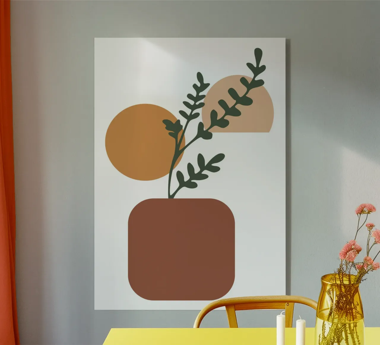 boho flowers plexiglass da vintageshop