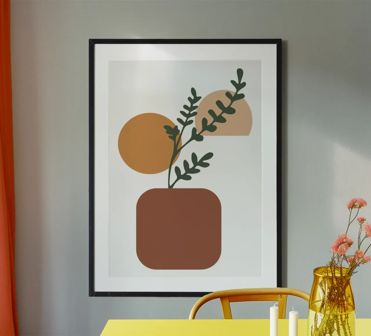 boho flowers poster da vintageshop