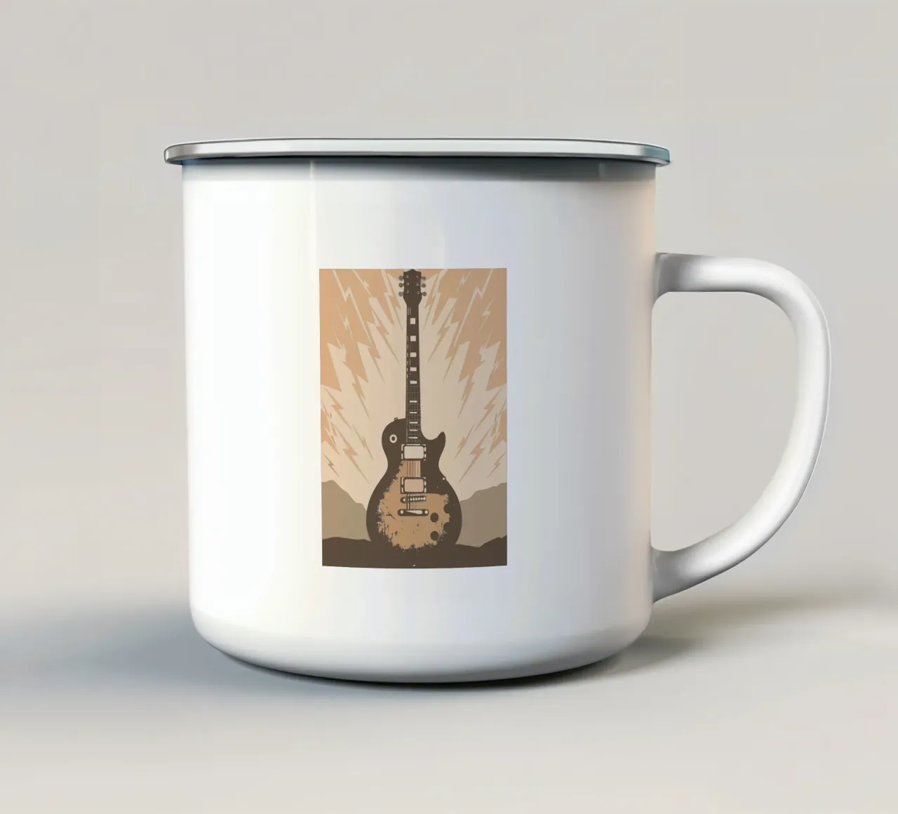 Chitarra rock tazza in smalto da MUSIC EDITION