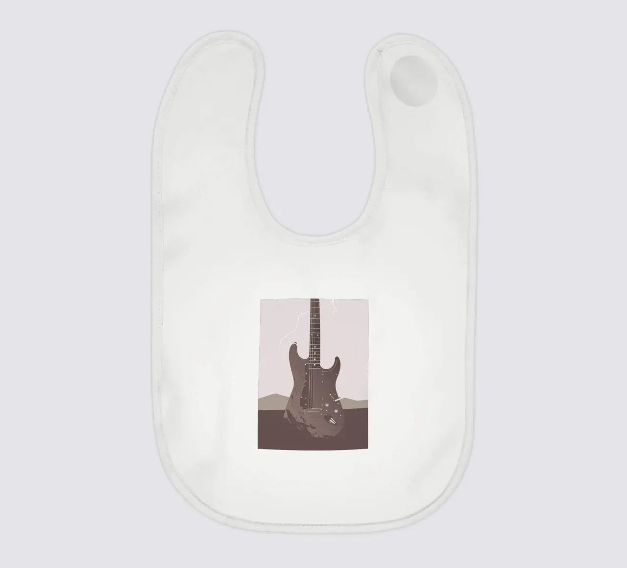 Chitarra e fulmini bavaglino da MUSIC EDITION