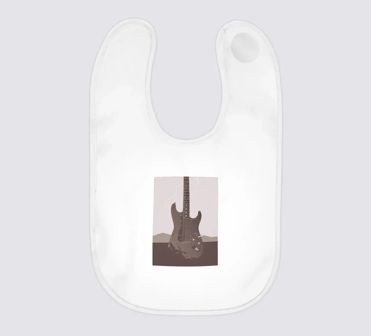 Chitarra e fulmini bavaglino da MUSIC EDITION