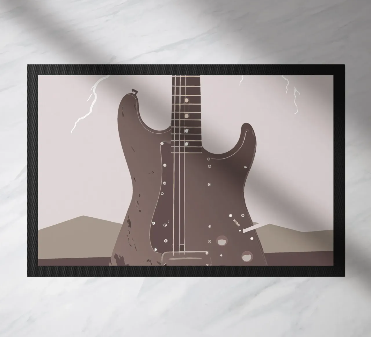 Chitarra e fulmini zerbino da MUSIC EDITION