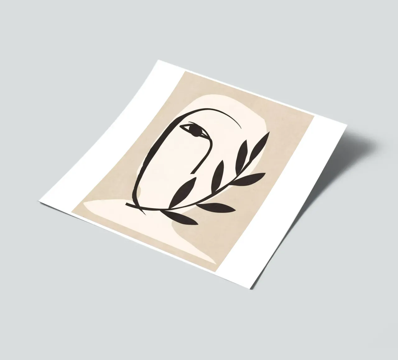 Abstract Minimal Art / Face 6 sticker sheet by ThingDesign