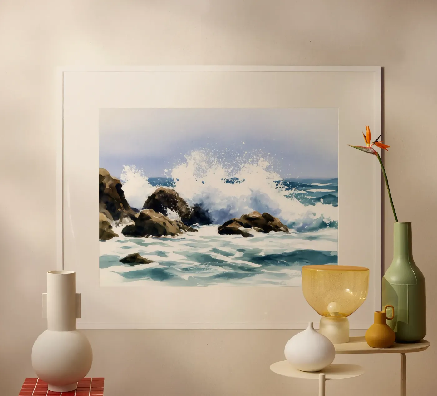 Impatto sull'oceano poster da Matthias Keller Studio