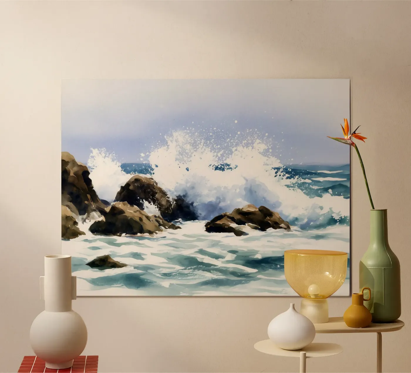 Impatto sull'oceano poster da Matthias Keller Studio
